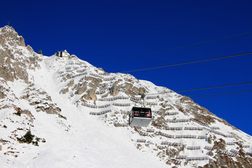 Suspended ropeway. Innsbruck, Austria