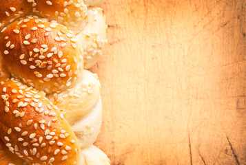 fresh pastry with sesame