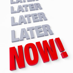 Fototapeta premium Stop Delaying