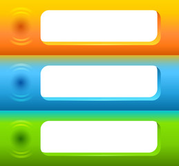 horizontal-banner-space-for-messages-set