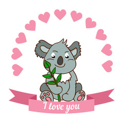 Illustration drawn by animal declaration of love