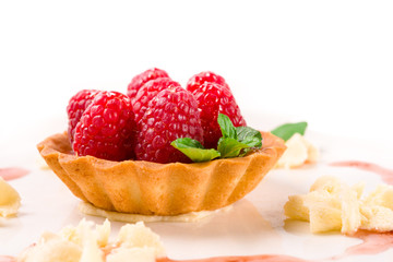 Raspberry dessert