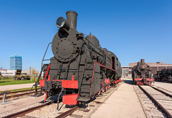 Obraz premium Old steam locomotive