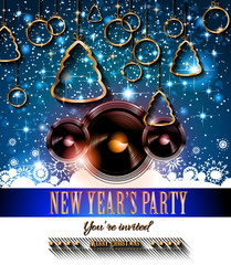Fototapeta premium 2015 New Year and Happy Christmas background