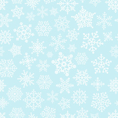 Snowflake seamless pattern. Design template