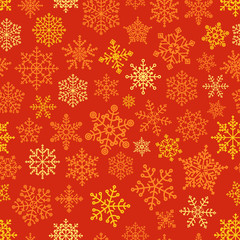 Snowflake seamless pattern. Design template