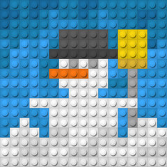 Color constructor blocks. Happy New Year and Merry Christmas