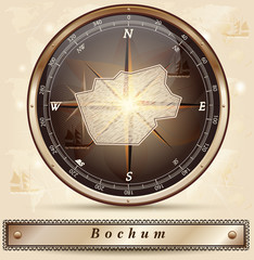 Karte von Bochum