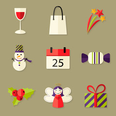 9 Christmas Icons Set 5