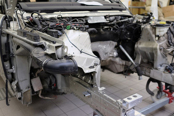 Image of a car on a building berth