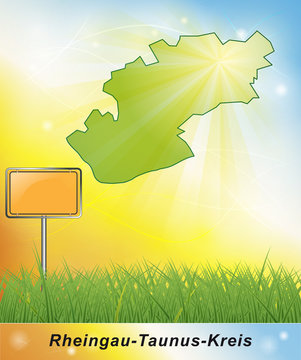 Karte vom Rheingau-Taunus-Kreis