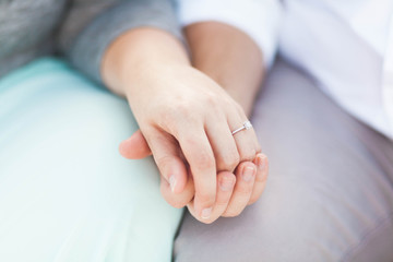 Engagement Holding Hands