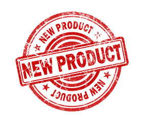 new product stamp on white background