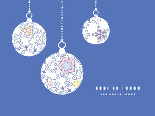 Fototapeta na wymiar Vector ornamental abstract swirls Christmas ornaments