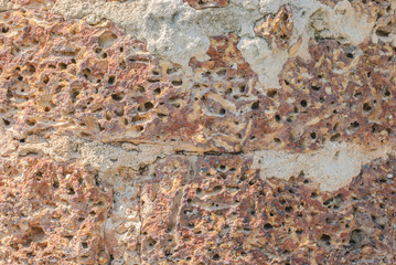 Laterite Stone In Nature As Background