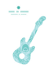 Vector soft peacock feathers guitar music silhouette pattern