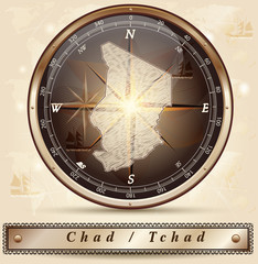 Karte von Tschad