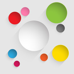 Colorful Circles Design Background
