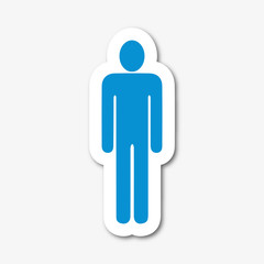 Fototapeta premium Logo toilettes hommes.