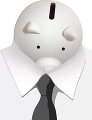 faccia da salvadanaio