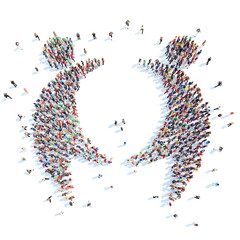 People in the form of mans.