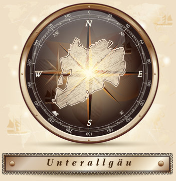 Karte von Unterallgaeu