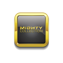 Mighty Collection Gold Vector Icon Button