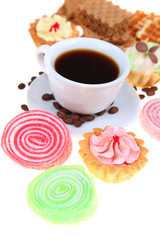 Coffee and waffles