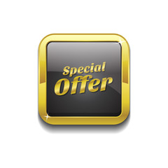 Special Offer Gold Vector Icon Button