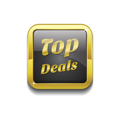 Top Deals Gold Vector Icon Button
