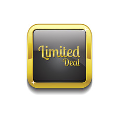 Limited Deal Gold Vector Icon Button