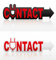 Contact signs. Vector