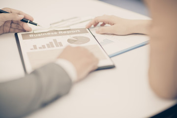 Business people discussing during a meeting