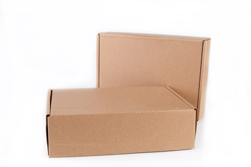 Empty cardboard box and unbranded