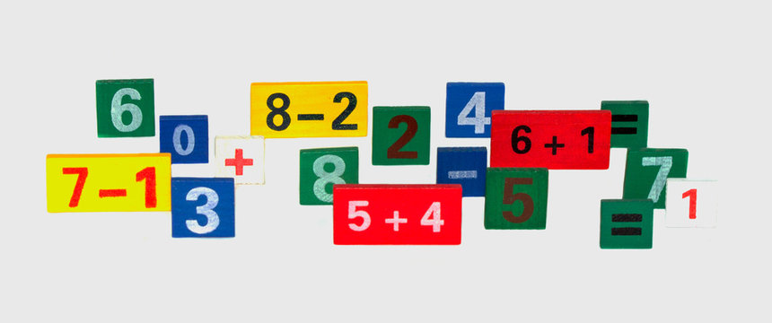 colored numerals