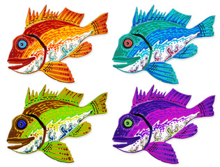 Fototapeta premium colorful fish
