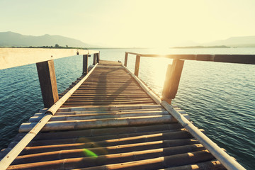 Obraz premium Boardwalk on the beach