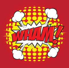 WHAM! comic word