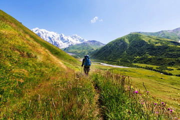 Fototapeta premium Hike in mountains