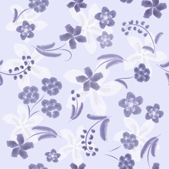 Watercolor abstract seamless pattern