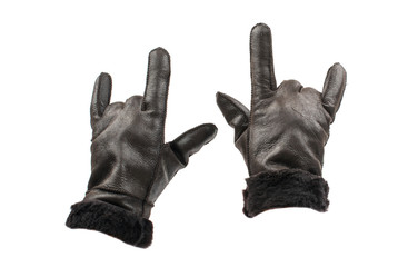 leather gloves