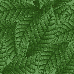 Seamless illustration with leaves