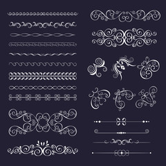 Set of vintage decorative frames