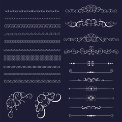 Set of vintage decorative frames