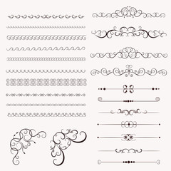 Set of vintage decorative frames