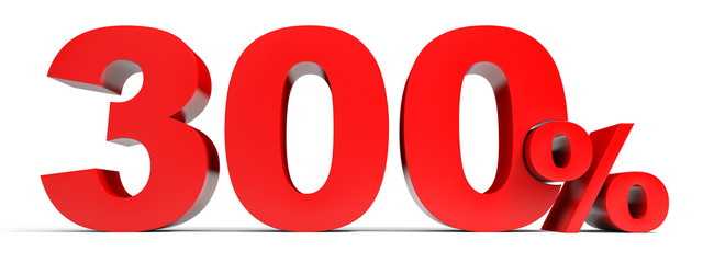 Three hundred percent off. Discount 300%.