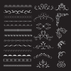 Set of vintage decorative frames