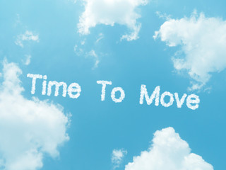 Fototapeta premium cloud words with design on blue sky background