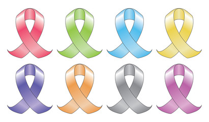 Ribbons In Eight Colors