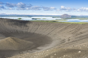 Hverfjall crater in Myvatn area, northern Iceland